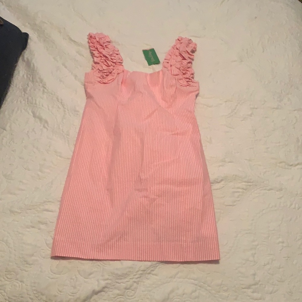 Pink and white striped lily pulitzer dress